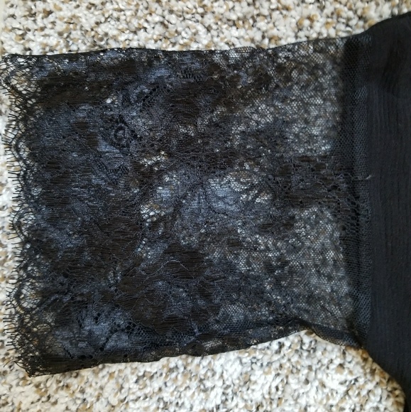 Black Bo-Ho/ Festival Lace Trim Duster - Picture 4 of 4